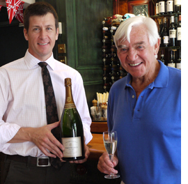 The latest winner of the Magnum of Moutard Champagne draw at the Ebury Restaurant & Wine Bar