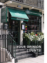 The Ebury Restaurant &amp; Wine Bar questionnaire